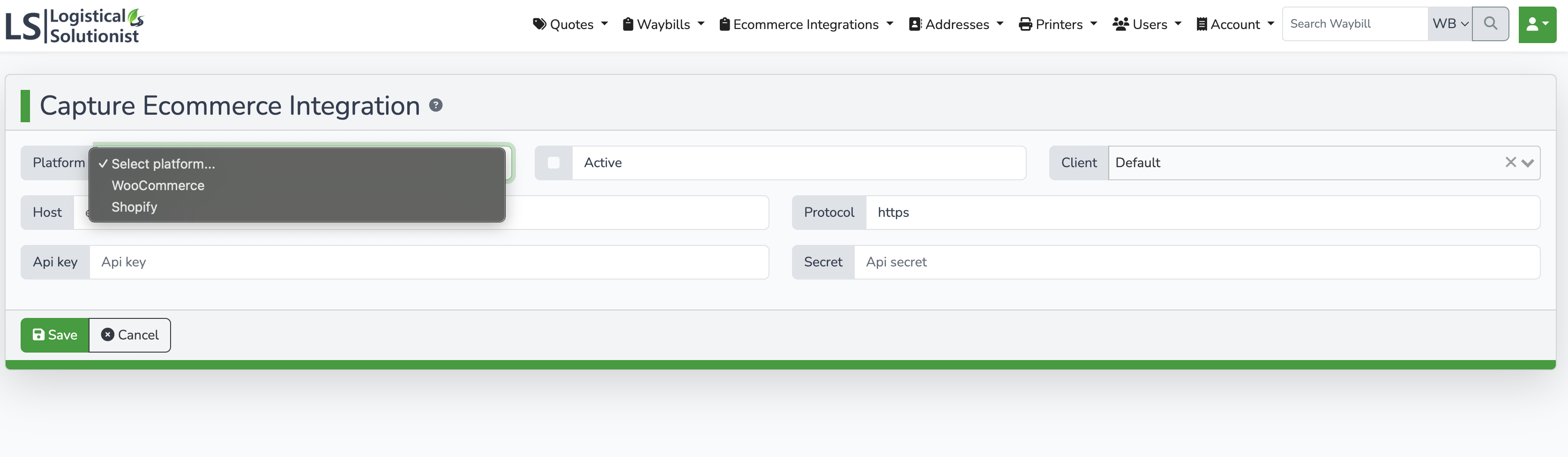 Client Portal integration